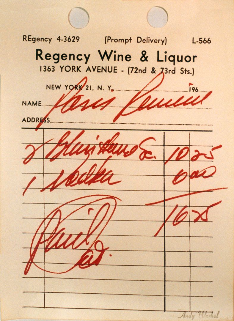 A print by Andy Warhol, titled Untitled, dated 1965
