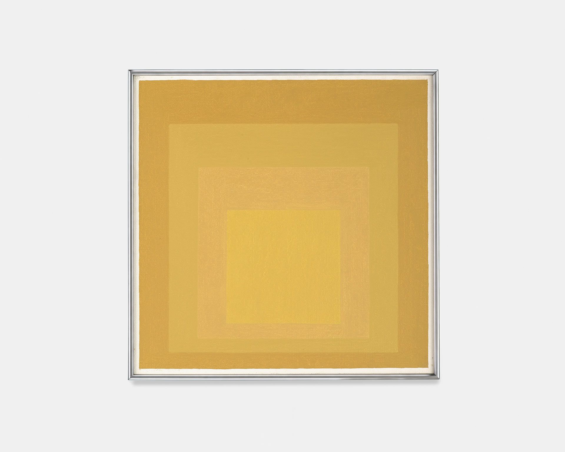 A painting by Josef Albers titled Study for Homage to the Square, dated 1965.