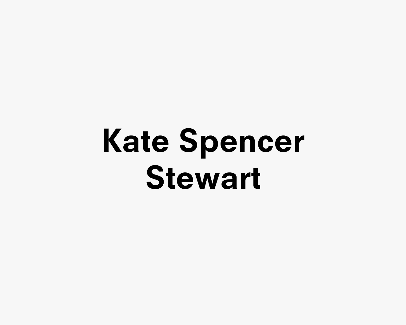 Text description that reads Kate Spencer Stewart