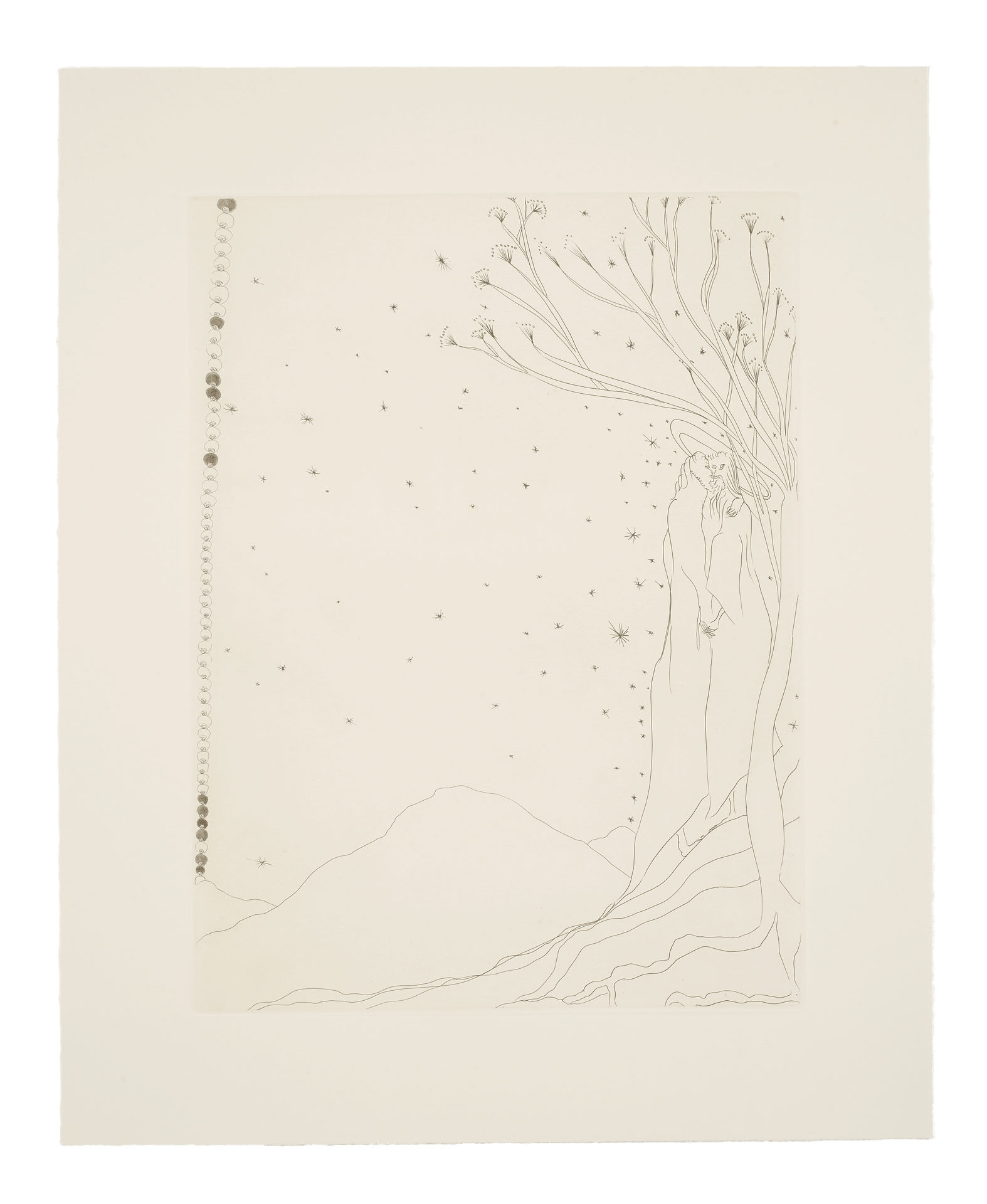 A portfolio of 11 intaglio prints by Chris Ofili, titled The Agony in the Garden, dated 2007.