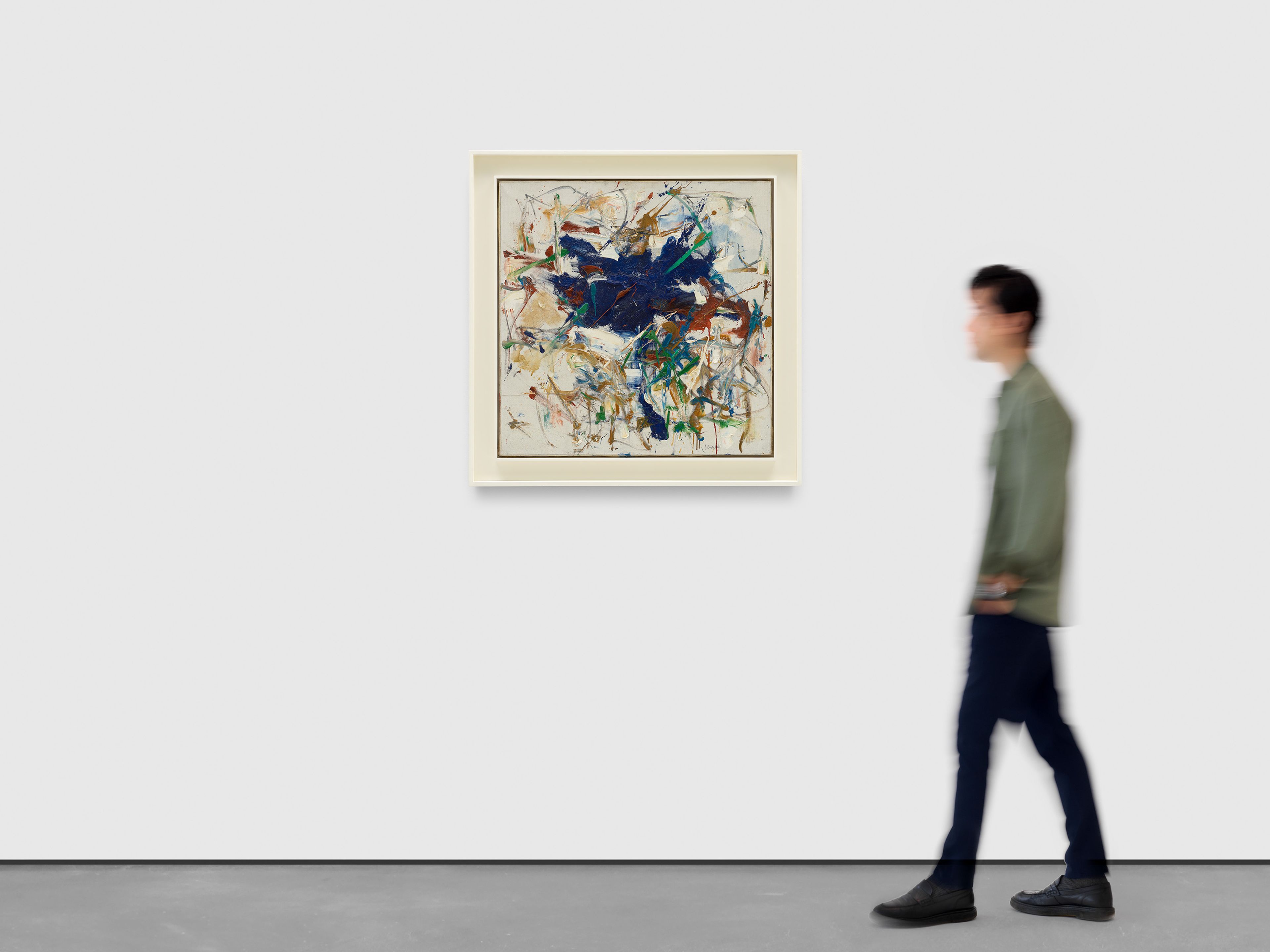 A painting by Joan Mitchell, titled Composition, dated 1962 to 1963.