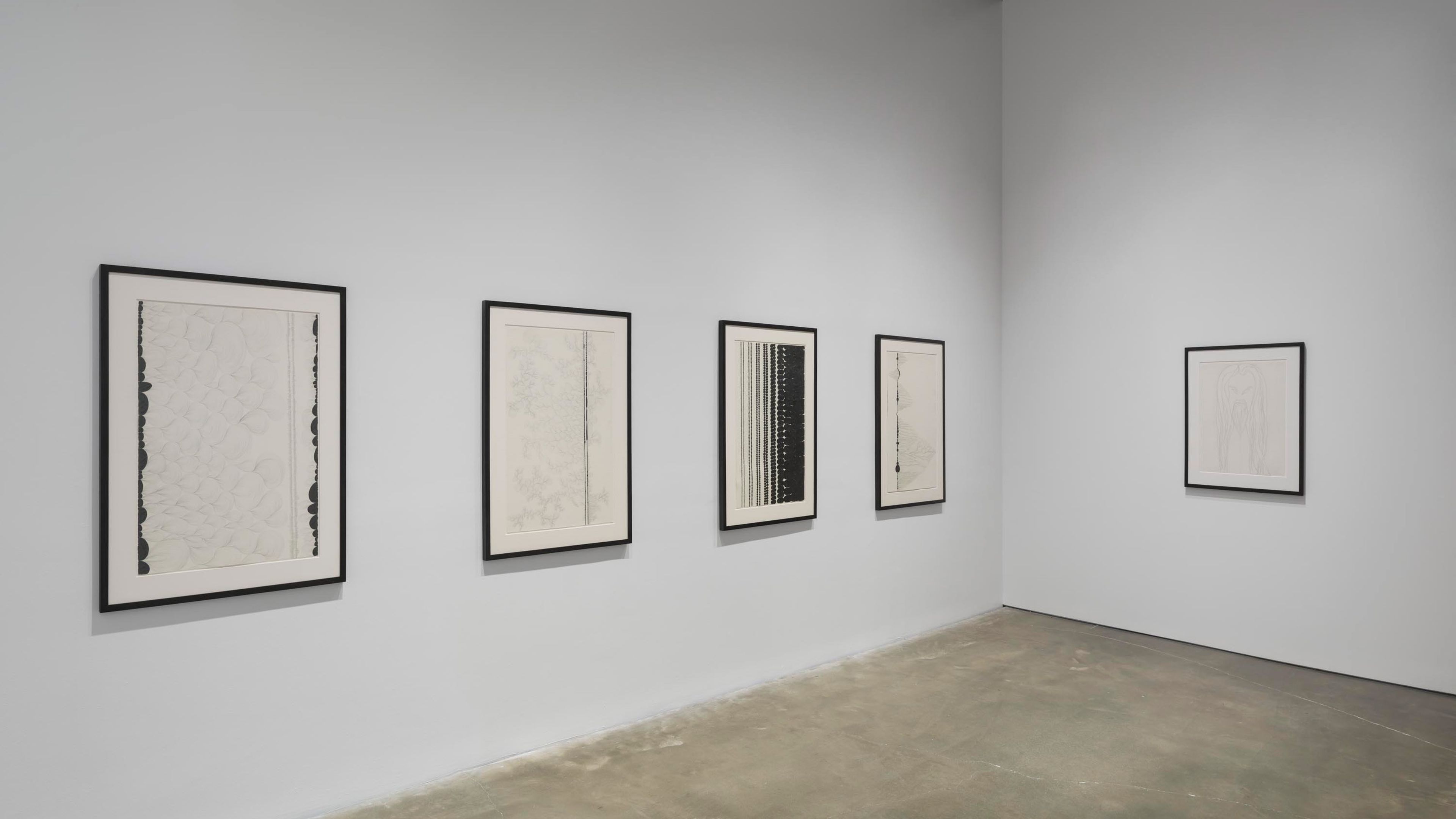 Installation view of the exhibition Chris Ofili: Night and Day at New Museum, located in New York, dated 2014.
