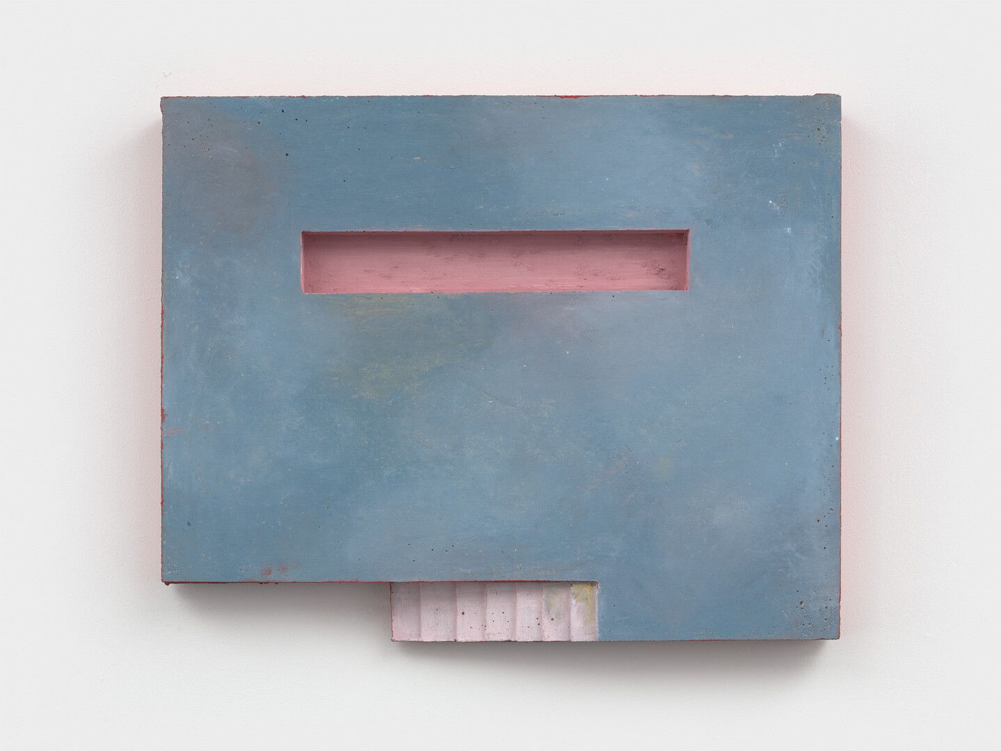 A untitled oil stick on concrete sculpture by Harold Ancart, dated 2020.