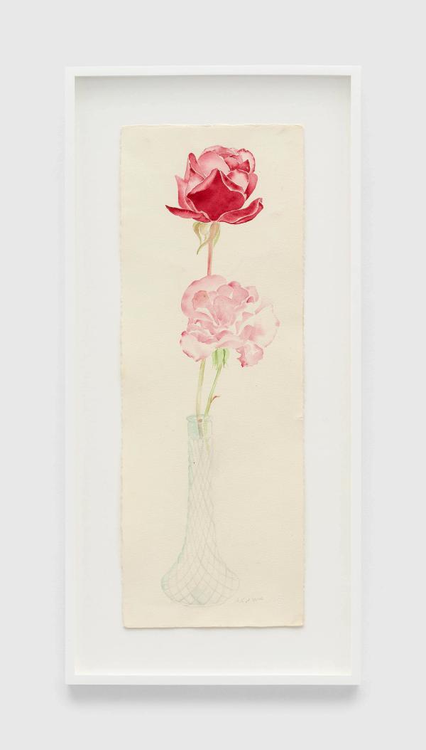 Ruth Asawa — Untitled (WC.016, Roses in Cut Glass Vase)