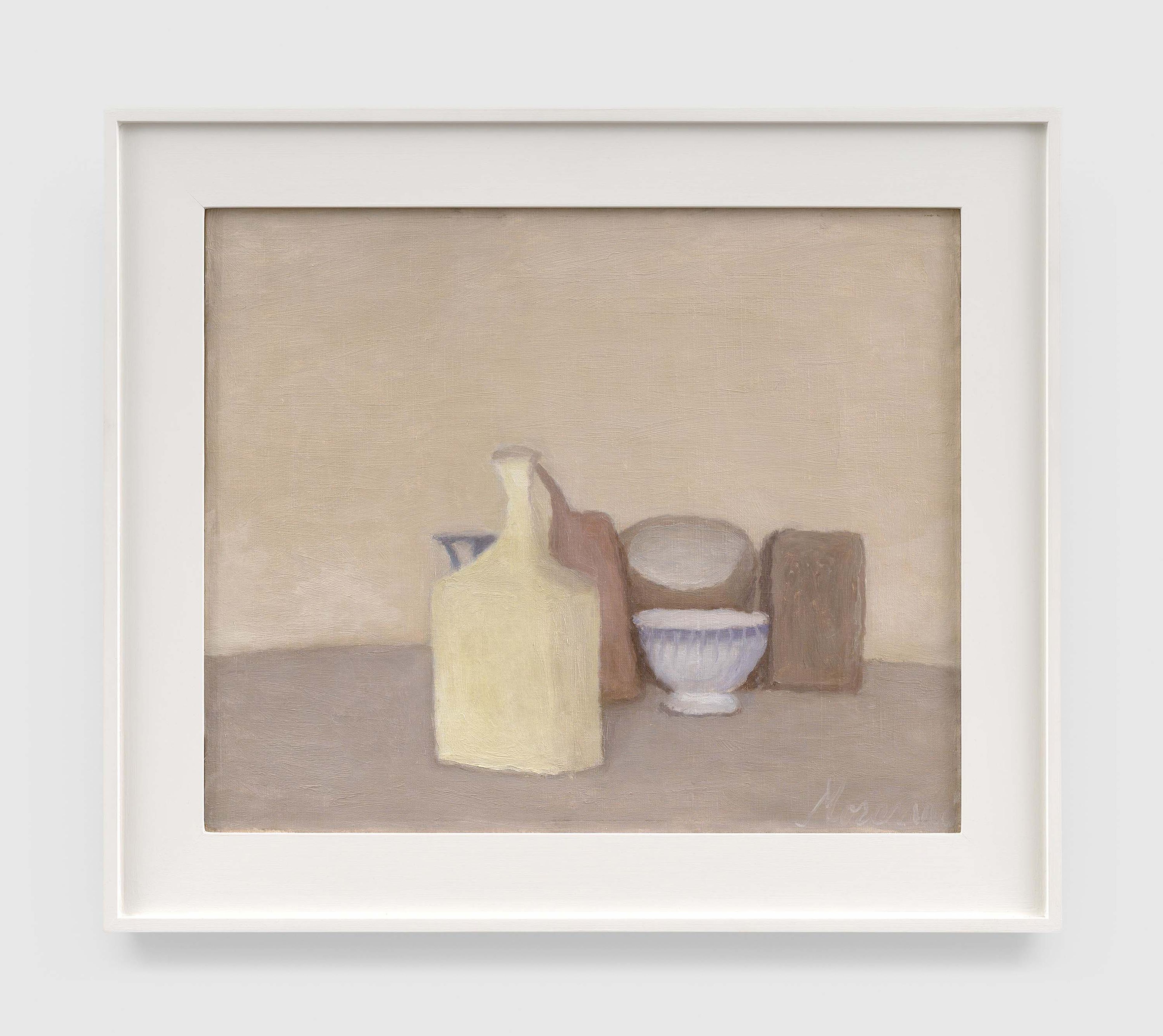 A painting by Giorgio Morandi, titled Natura morta (Still Life), dated 1946.