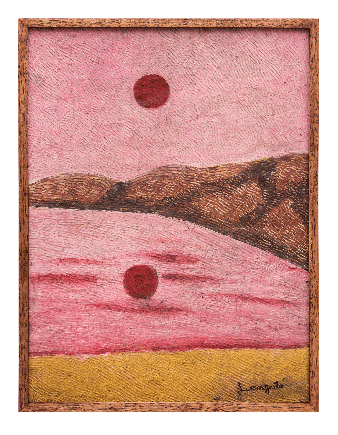 An undated painting by Amadeo Luciano Lorenzato, titled Sem título, translated as Untitled.
