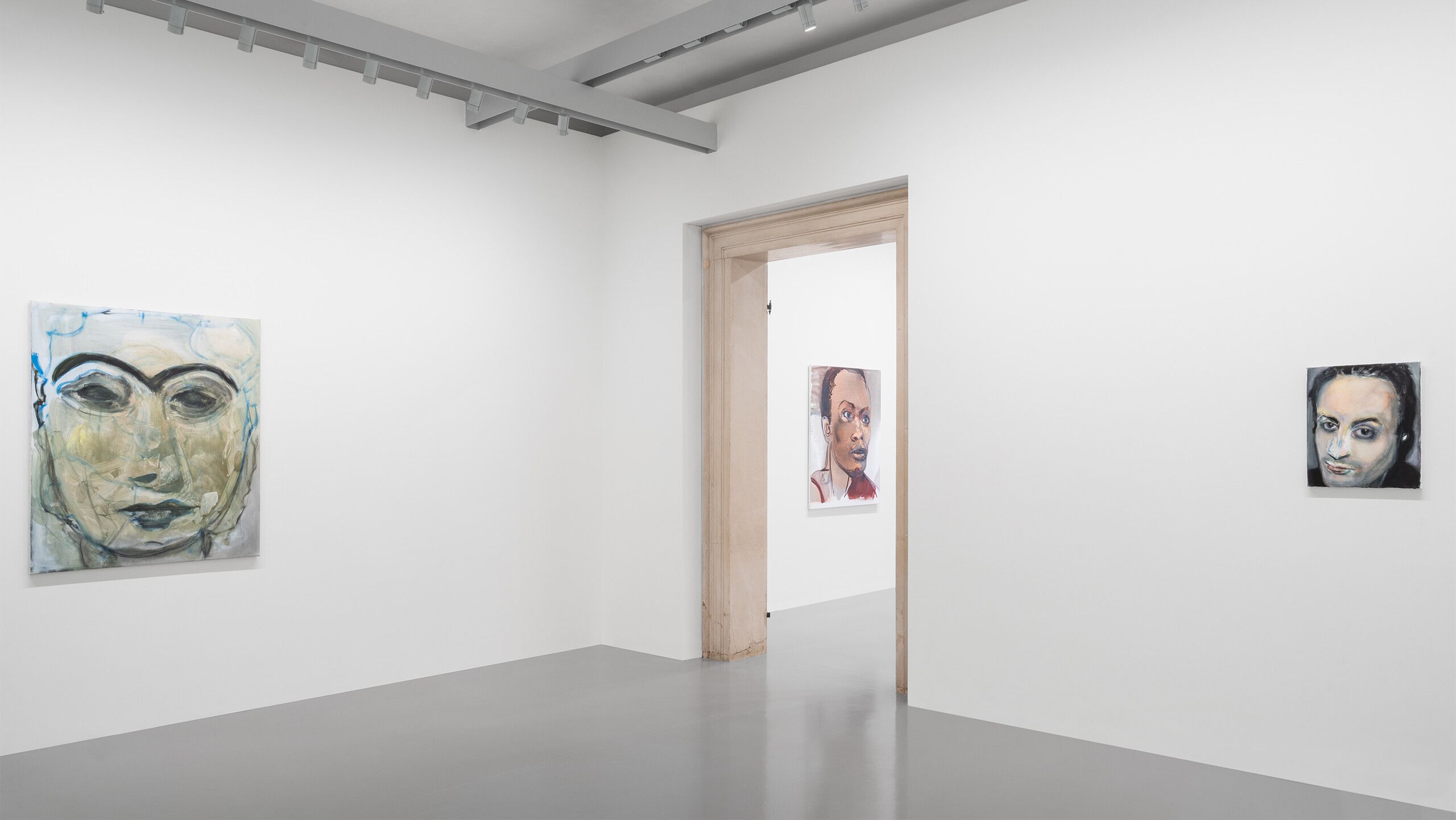 An Installation view, Marlene Dumas: open-end, Palazzo Grassi, Venice, 2022. Photo by Marco Cappelletti and Filippo Rossi. © Palazzo Grassi. © Marlene Dumas