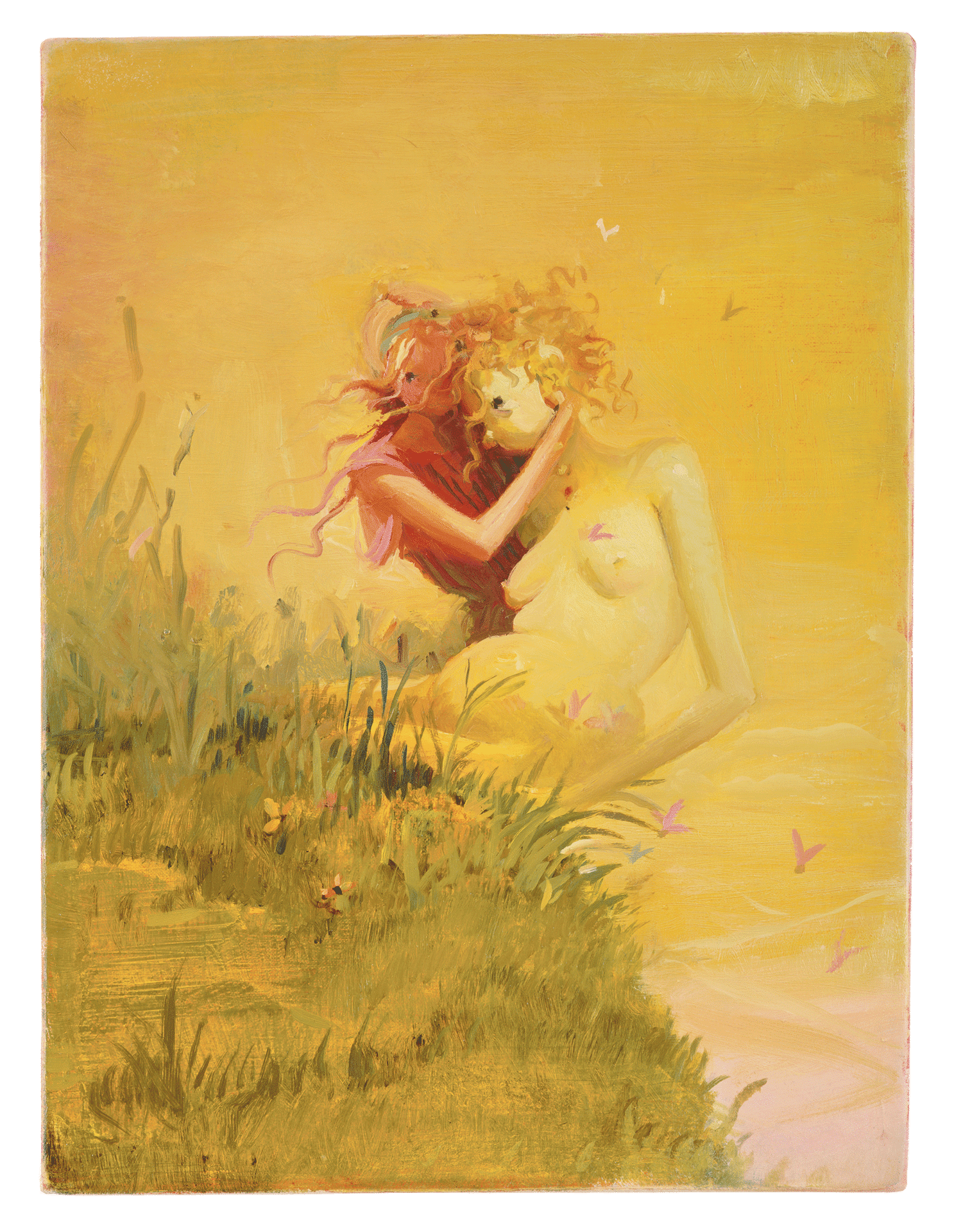 A painting by Lisa Yuskavage, titled Dune, dated 2005.