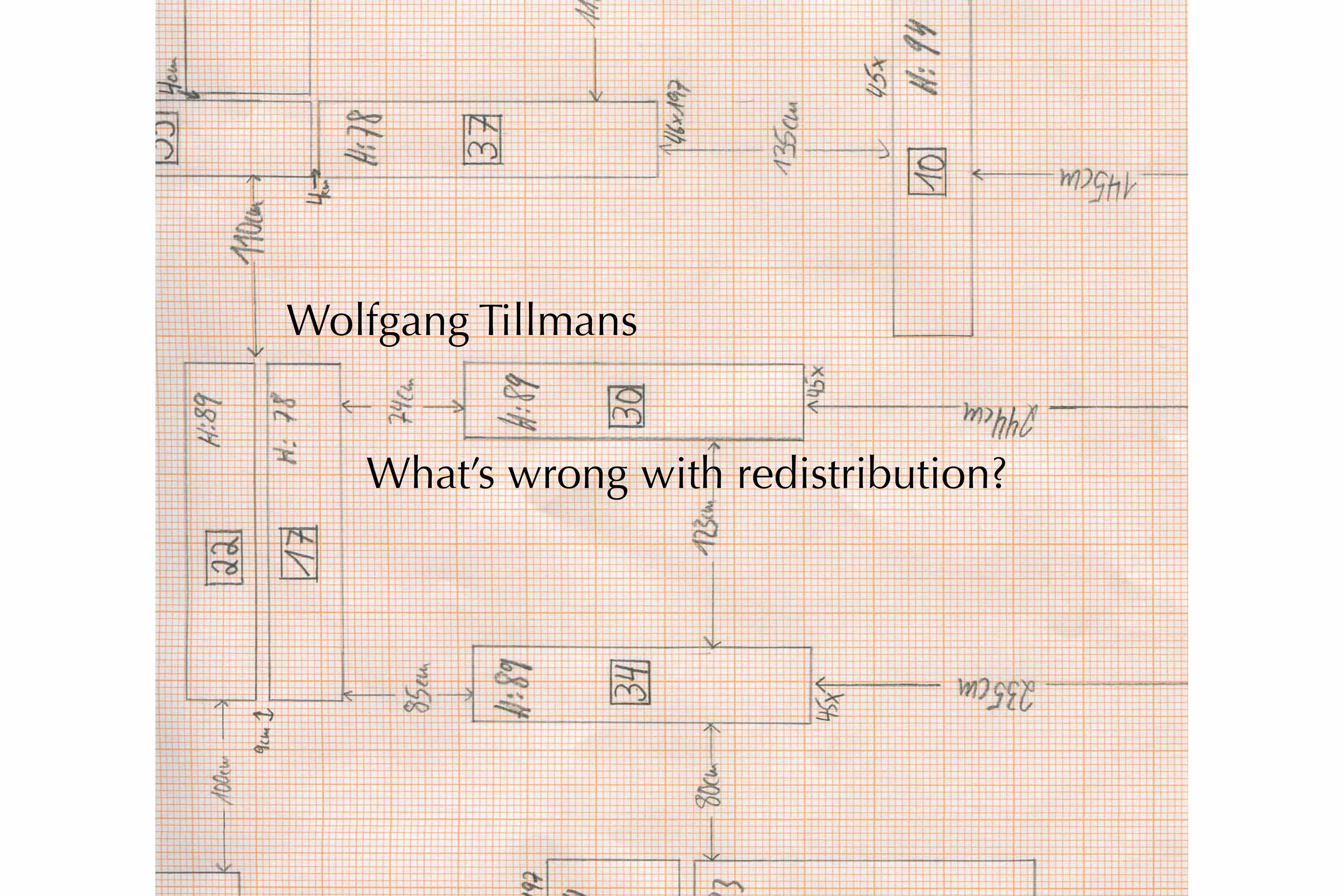 What's Wrong with Redistribution? by Wolfgang Tillmans – IACK
