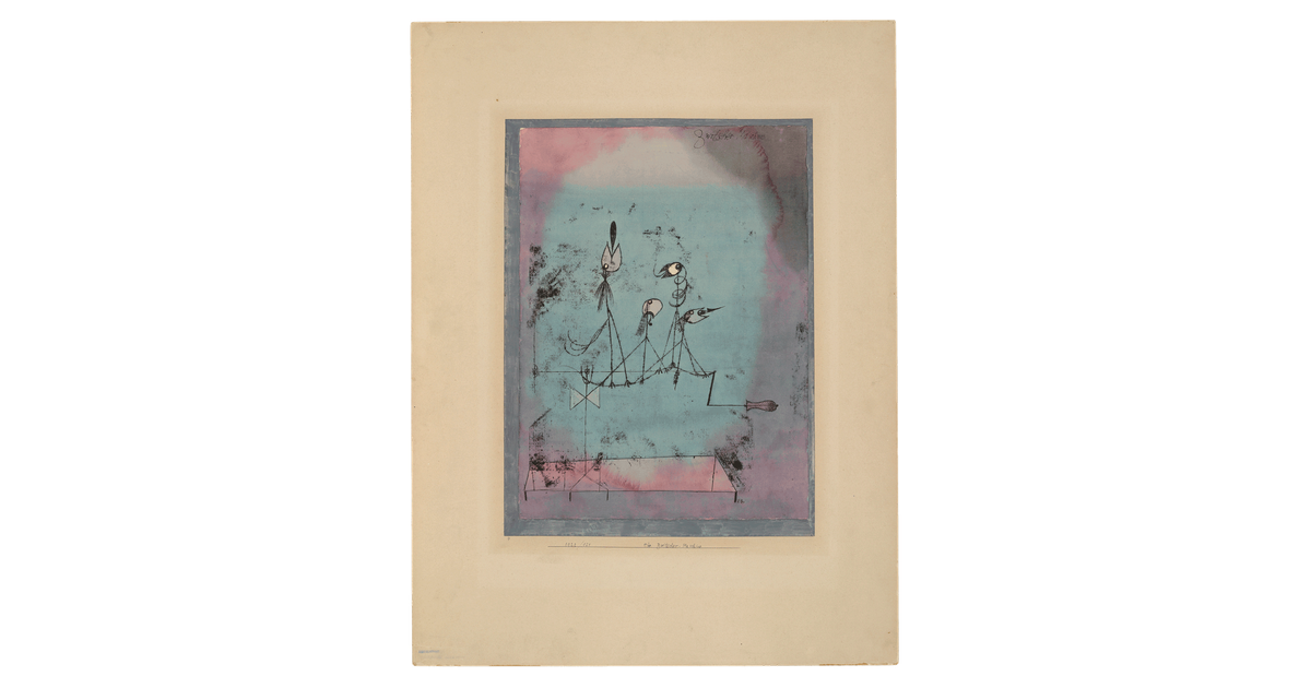 Paul Klee: Die Zwitscher-Maschine (Twittering Machine), 1922, 151, 1922 ...