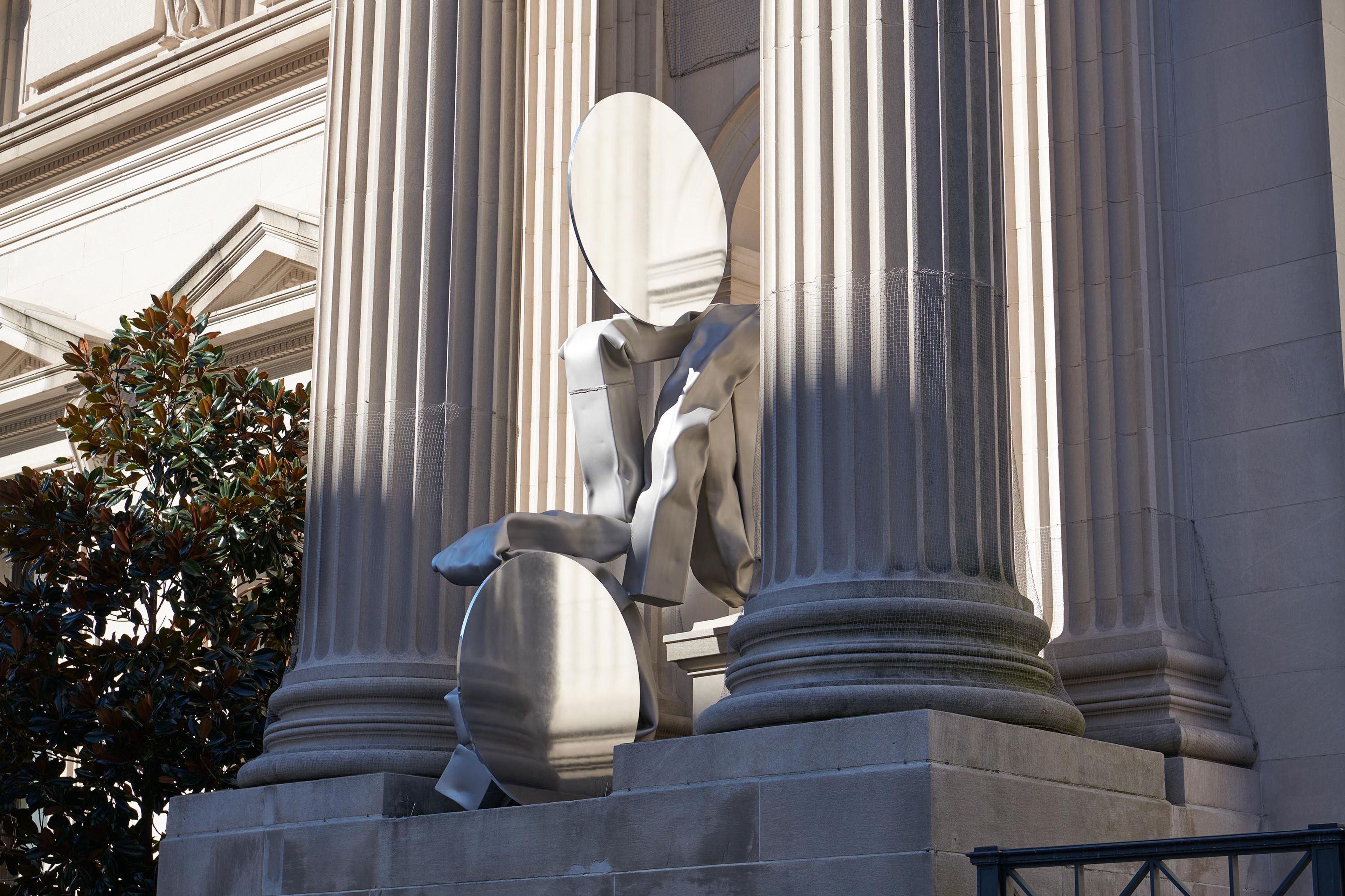 Installation view of Carol Bove at the Met, New York, 2022.