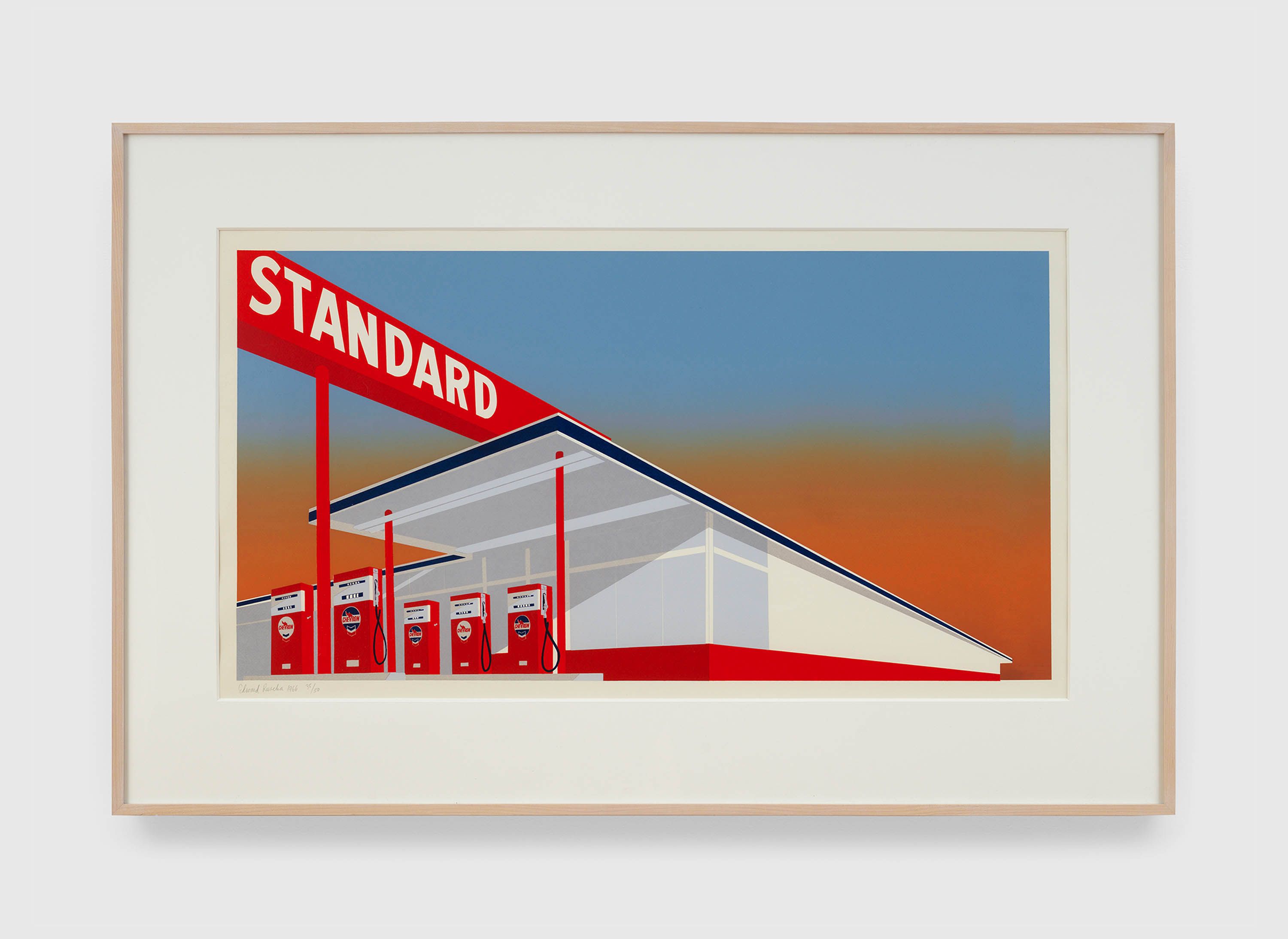 Ed Ruscha: Standard Station, 1966 | David Zwirner