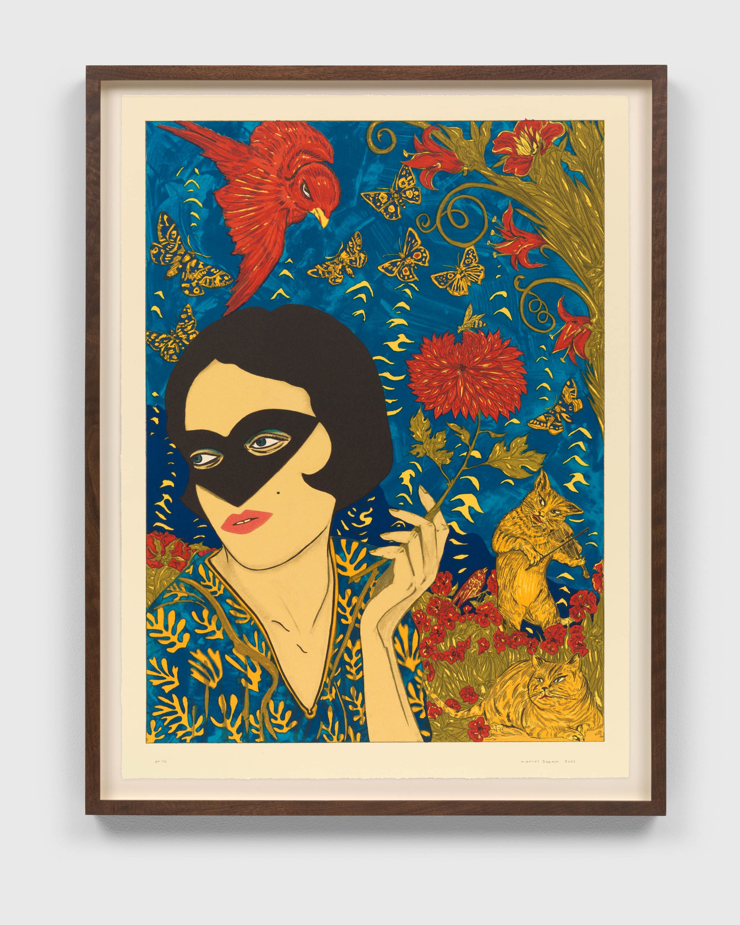 Marcel Dzama: The flowers of indulgence, 2021 | David Zwirner