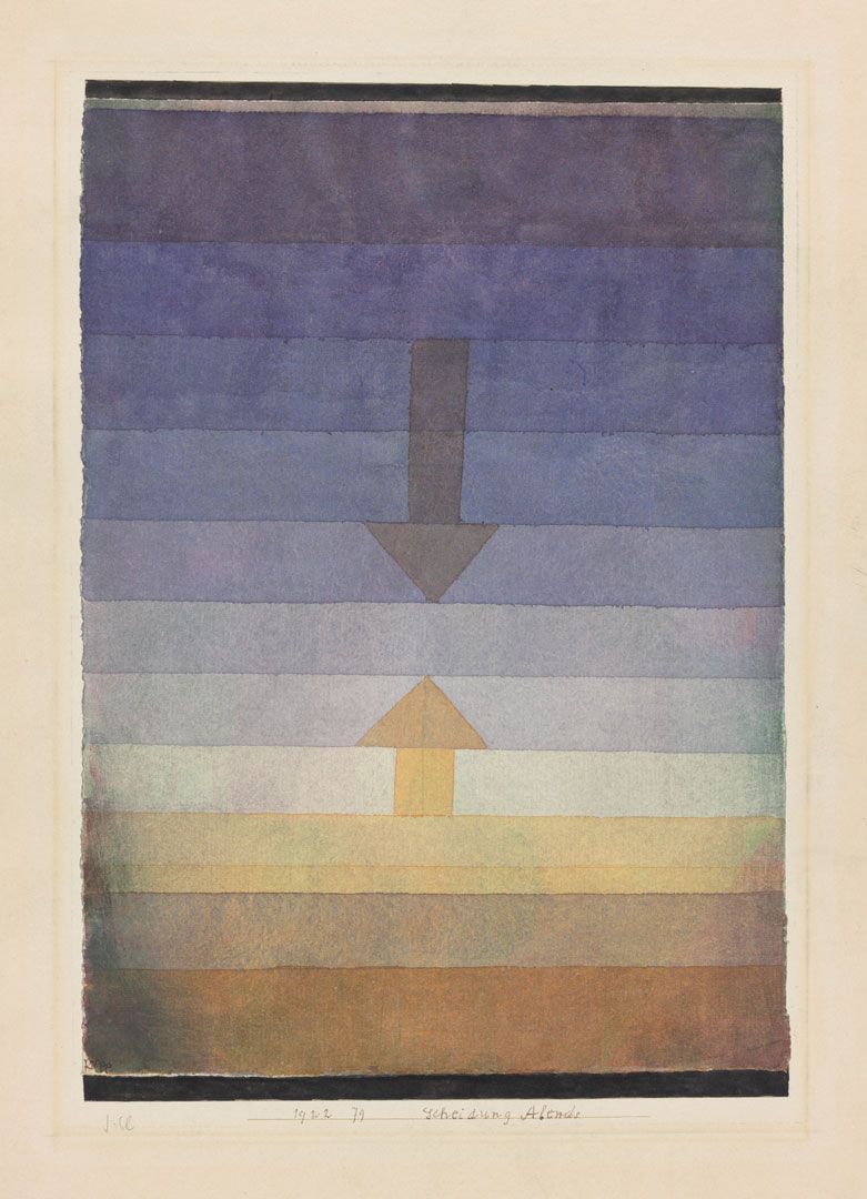 額装品/Scheidung abends 1922/パウル クレー 額装品/Scheidung abends 1922/パウル クレー