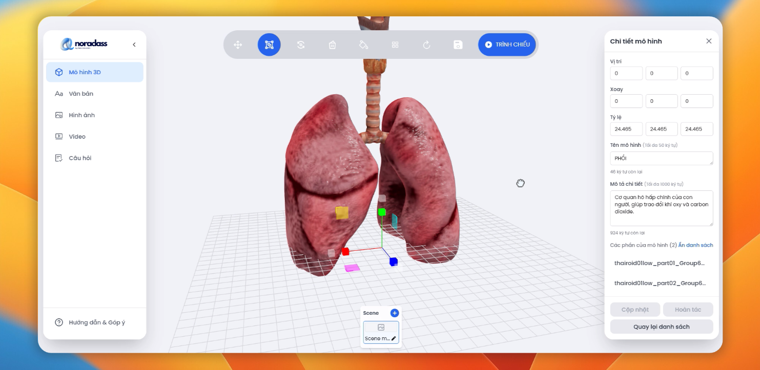 Ra mắt tính năng mới trên NoraClass: Trình quản lý Trang bài giảng 3D