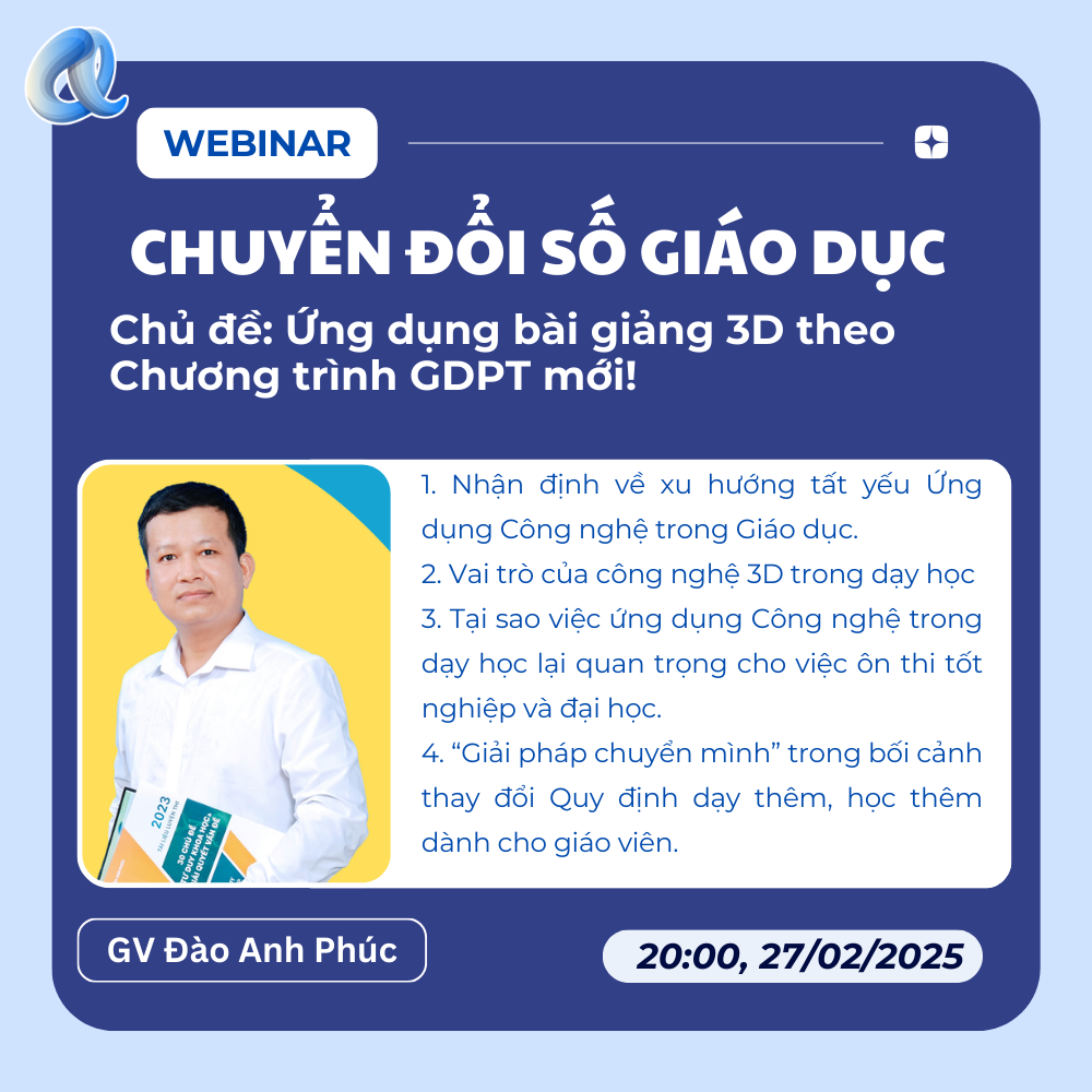 Công bố Cuộc thi Thiết kế Bài giảng Sáng tạo 2025: Cơ hội để giáo viên đổi mới phương pháp giảng dạy bằng công nghệ 3D