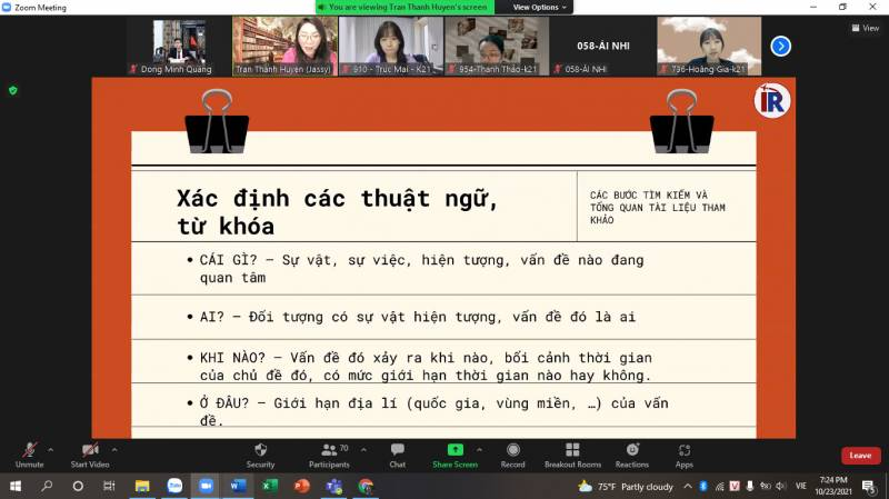 Hướng dẫn tổ chức hoạt động sinh hoạt cộng đồng và workshop học thuật dành cho giáo viên