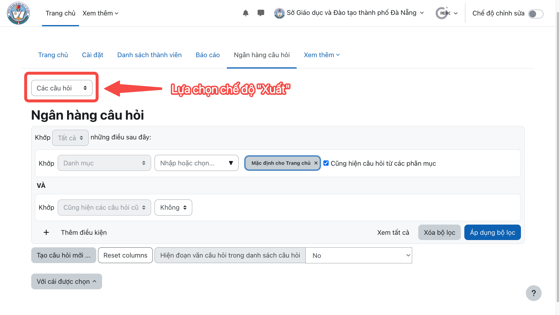 Hướng dẫn xây dựng và quản lý ngân hàng câu hỏi trên LMS