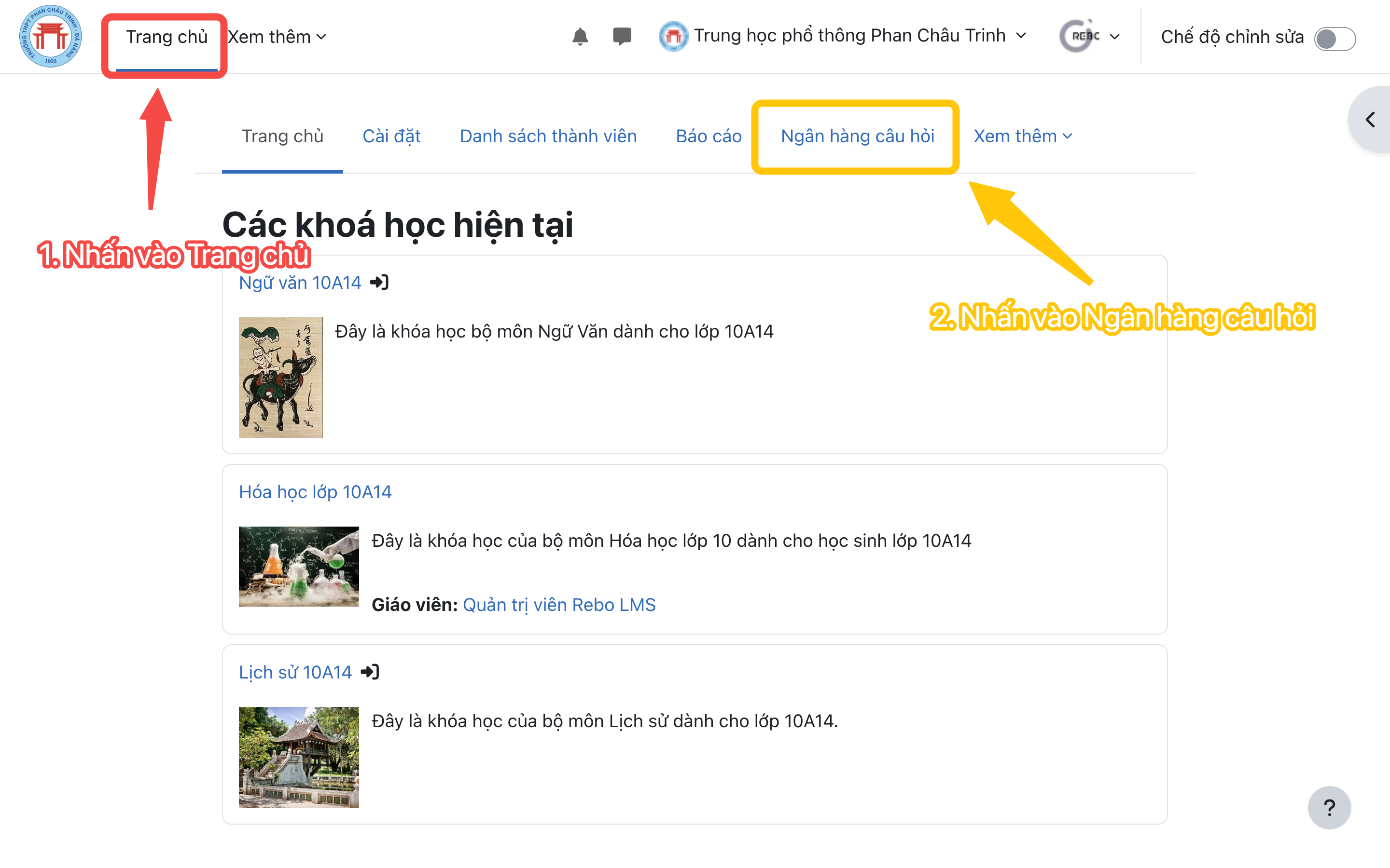 Hướng dẫn xây dựng và quản lý ngân hàng câu hỏi trên LMS