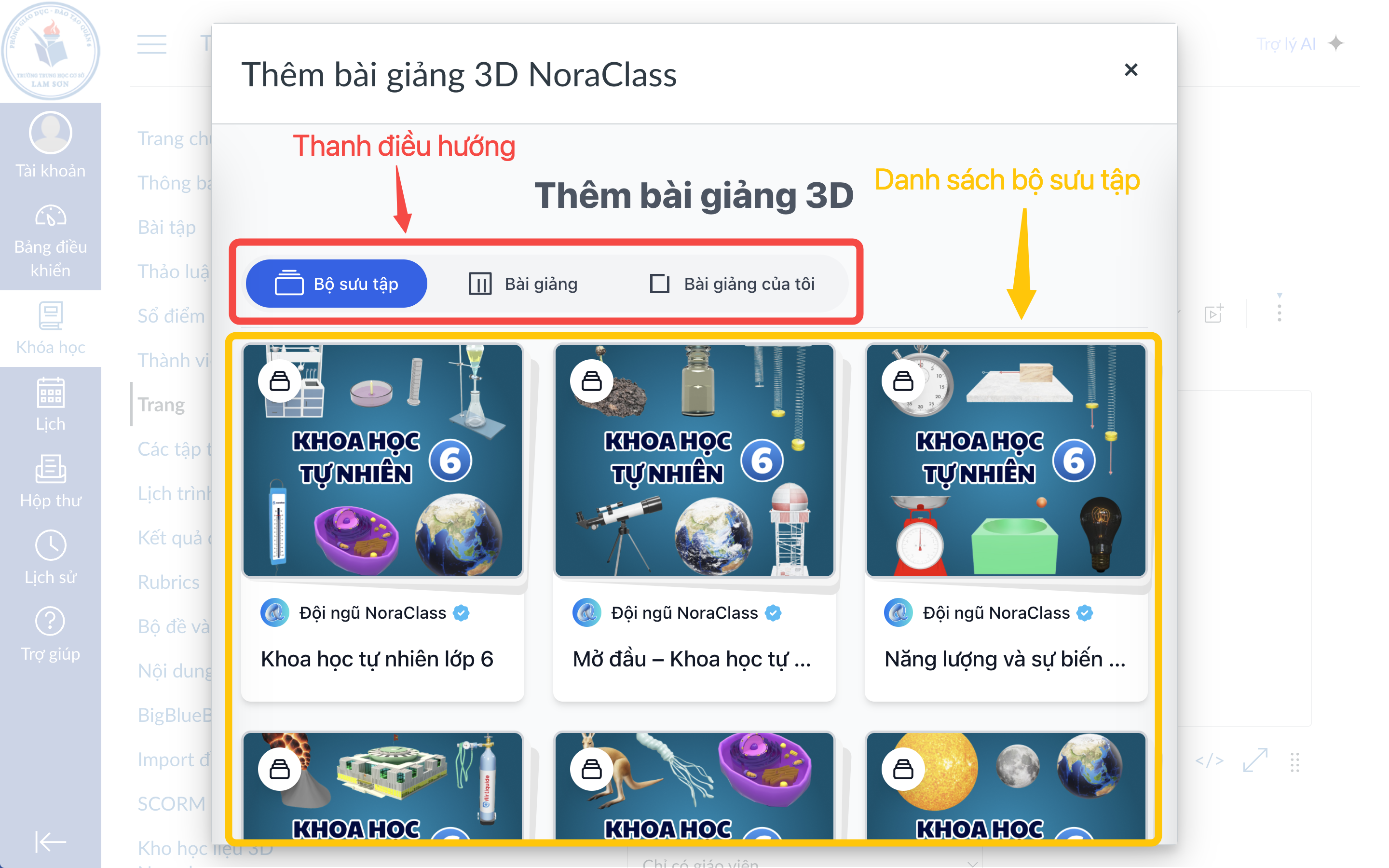📚 Hướng dẫn thêm bài giảng 3D trong mô-đun