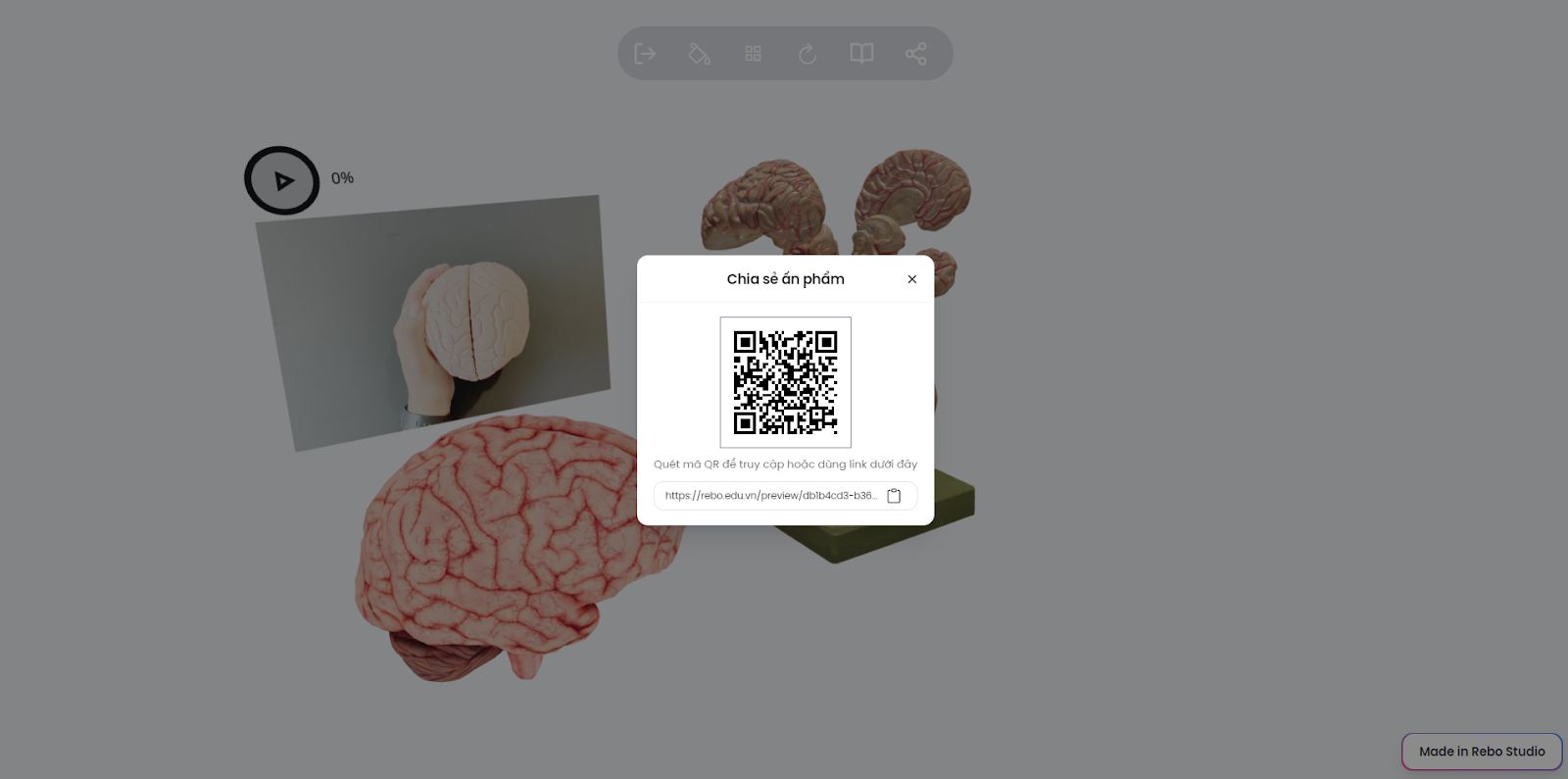 Tính năng tích hợp bài giảng 3D