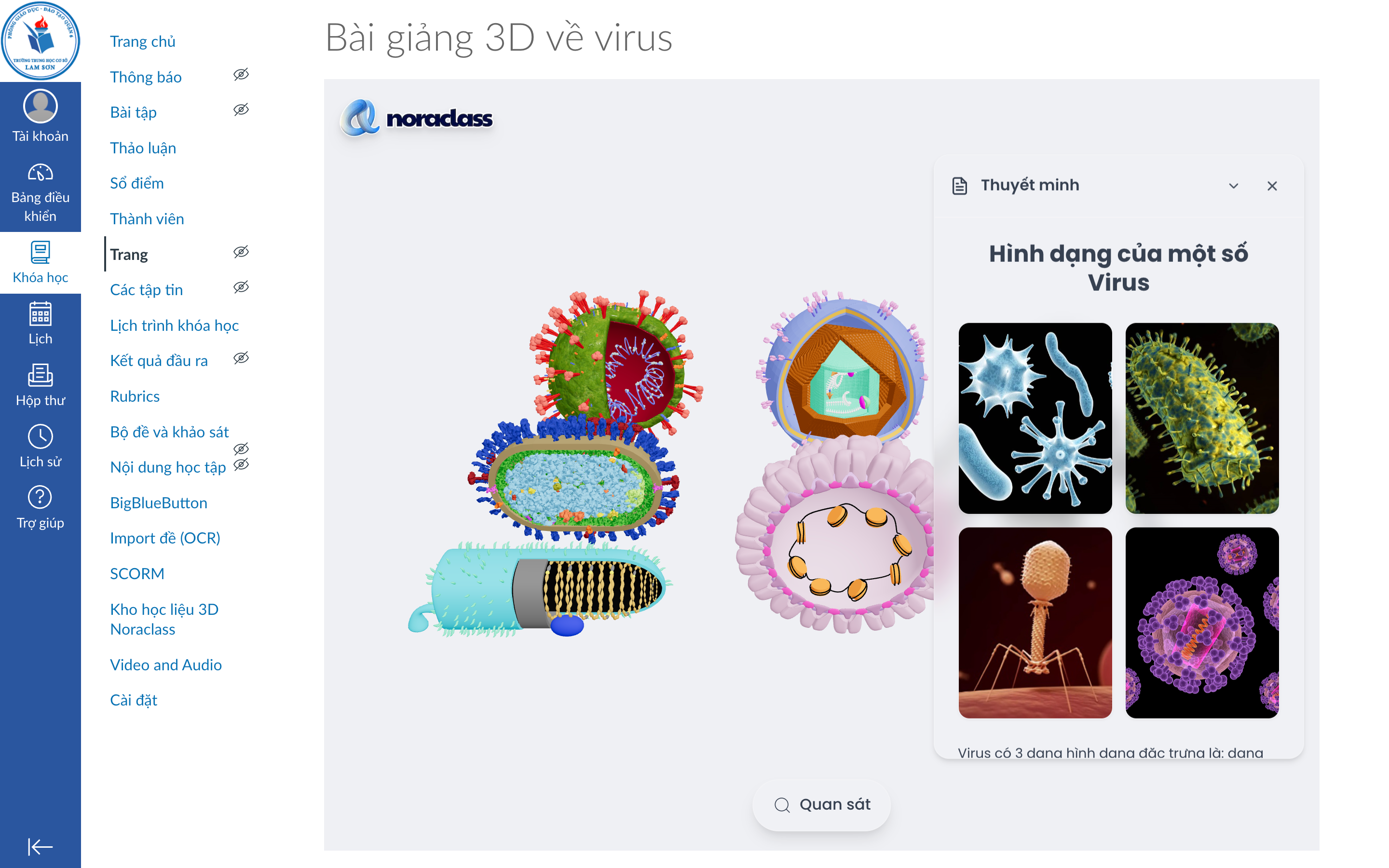 📚 Hướng dẫn thêm bài giảng 3D trong mô-đun
