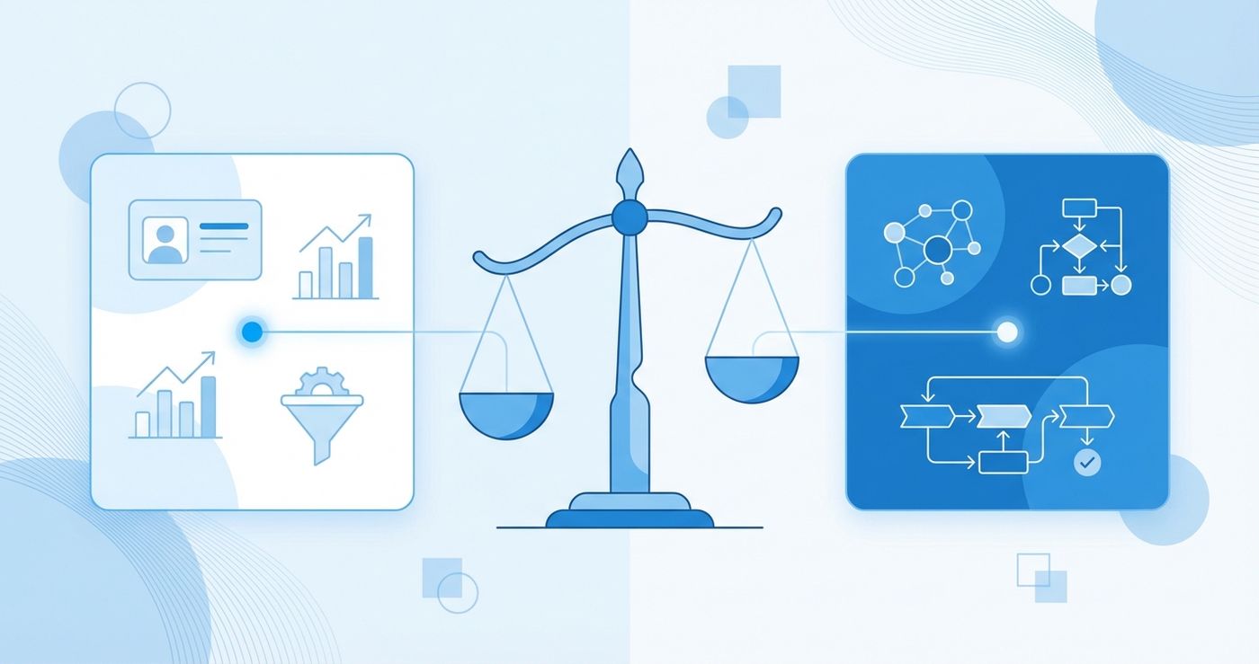 HubSpot vs Salesforce CRM comparison for early-stage SaaS