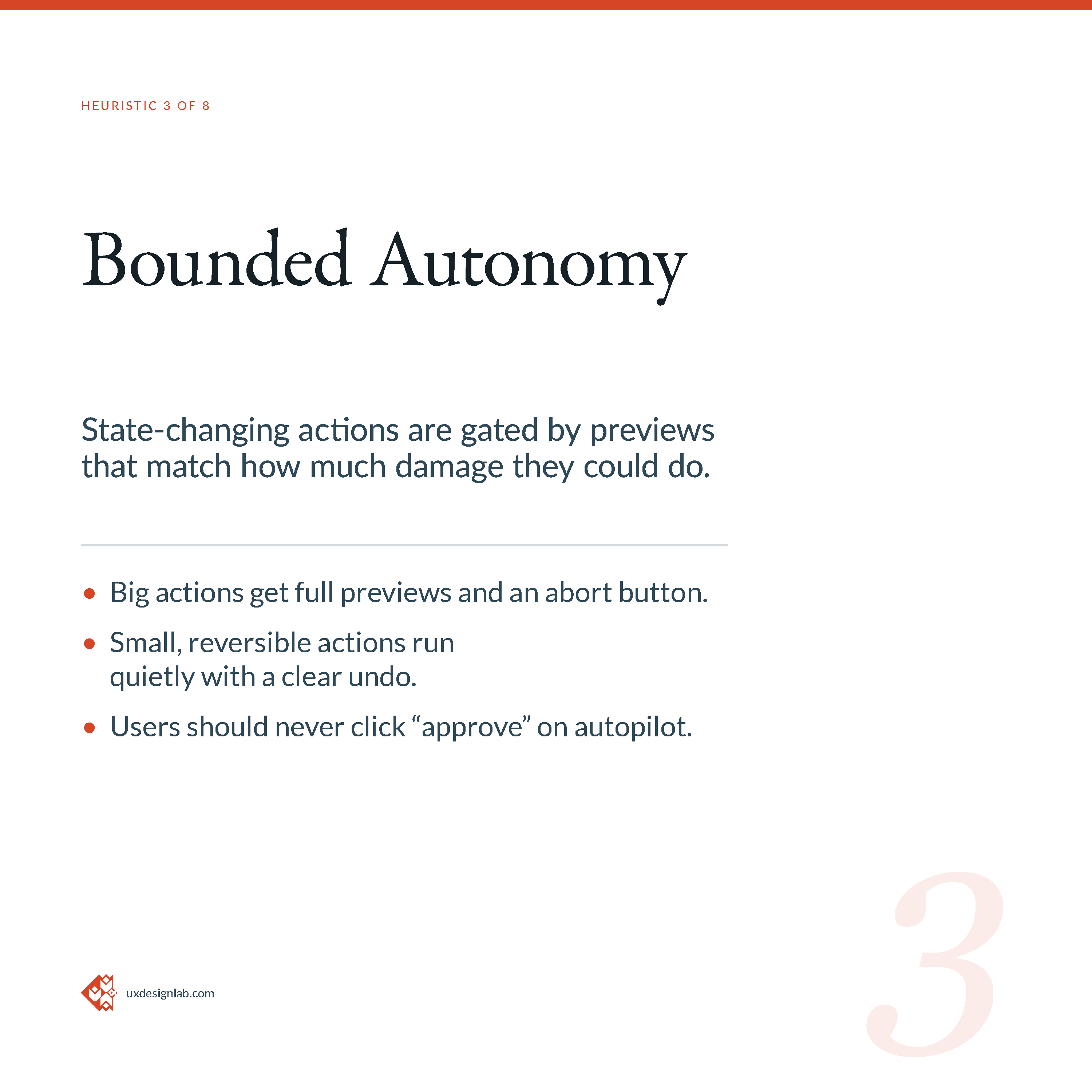 Heuristic 3-Bounded Autonomy