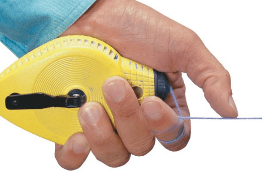 A measuring tape