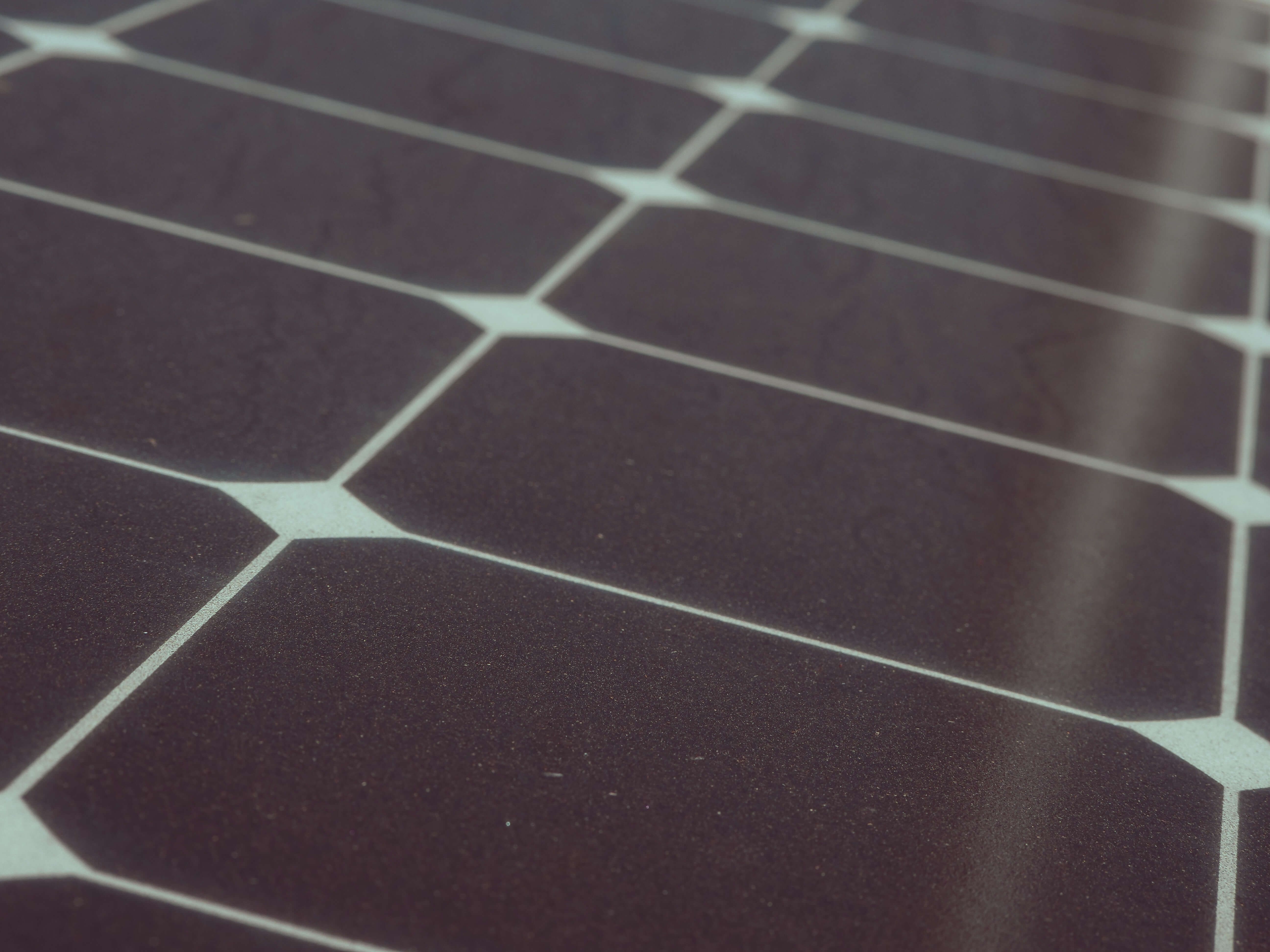 close up of solar panel