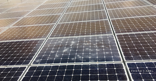 solar panel damaged by hail