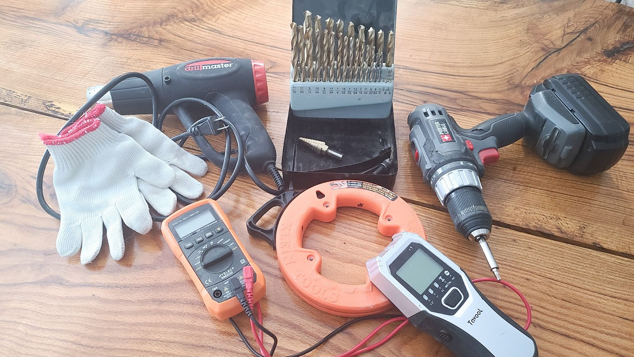 Tools for solar panel electrical installation