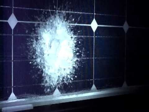 Are solar panels tested for hail?