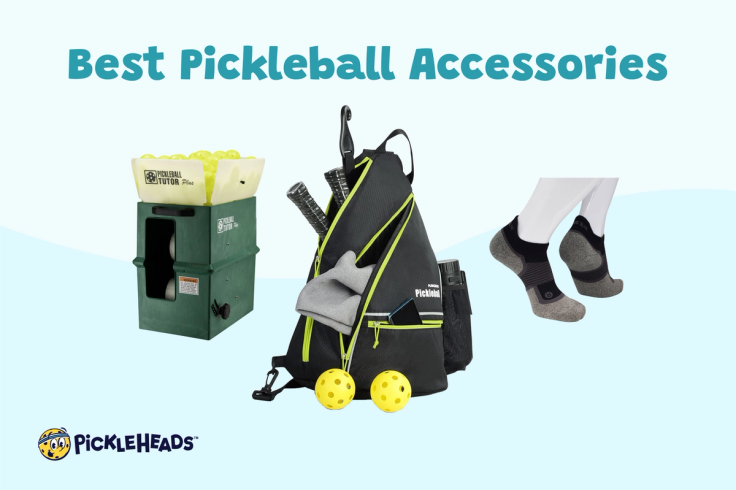Image of the Pickleball Tutor Plus machine, Mangrove Pickleball Bag, and OS1st Socks