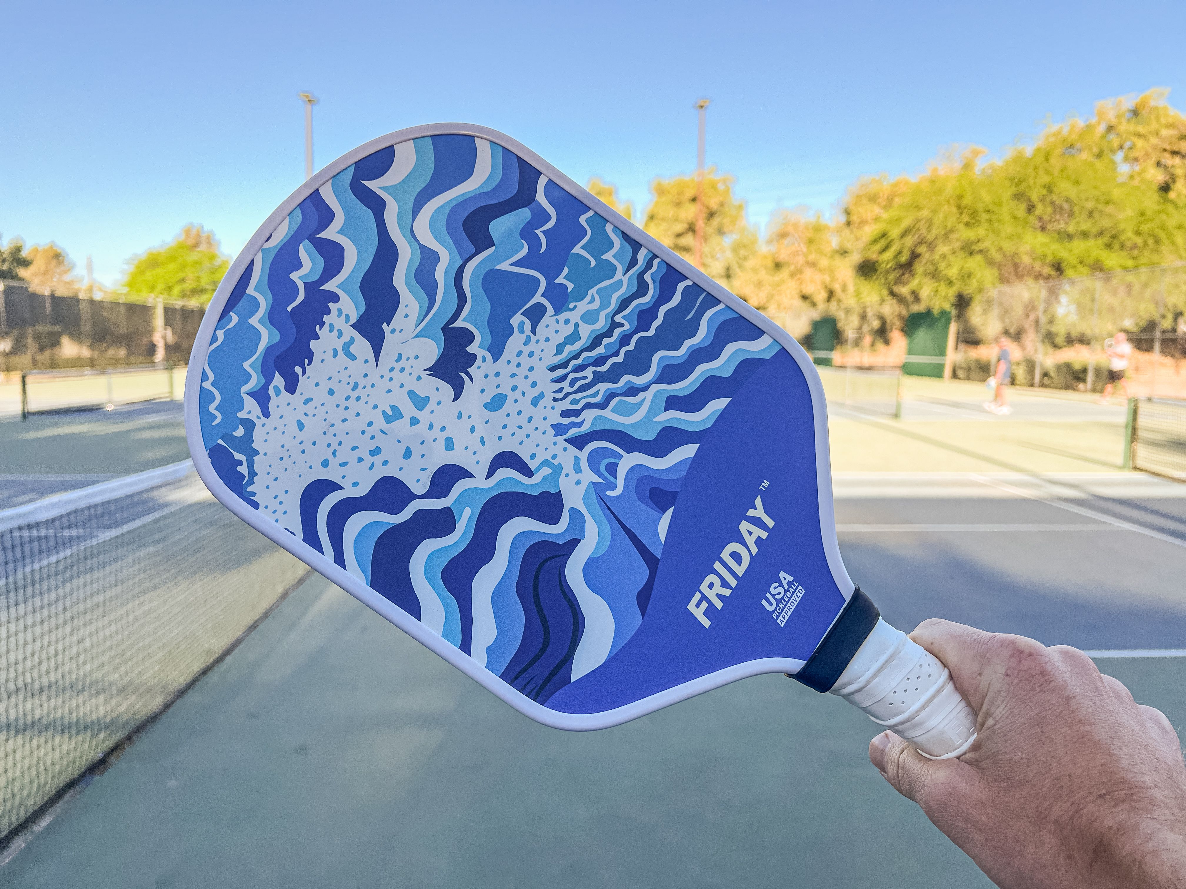 Friday Pickleball PaddleUSA Pickleball承認耐久性のあるカーボンファイバー熱成形ユニボディデザインハニカムコアスピ