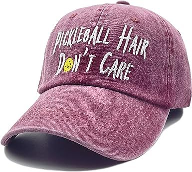 Image of the ’Pickleball hair, don’t care’ baseball cap