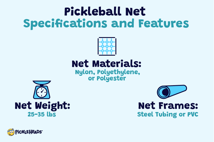 pickleball net specifications
