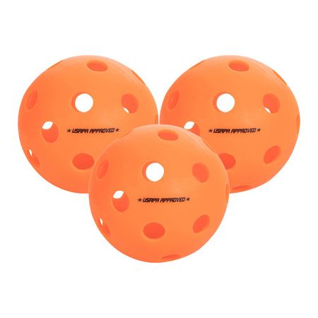 The ONIX Fuse Indoors pickleball balls in orange