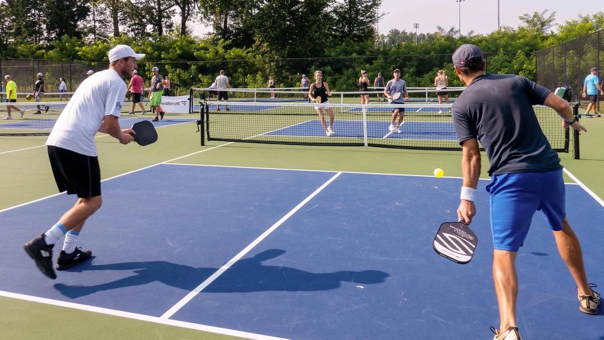 Group of People Playing Pickleball in Coaching Clinics