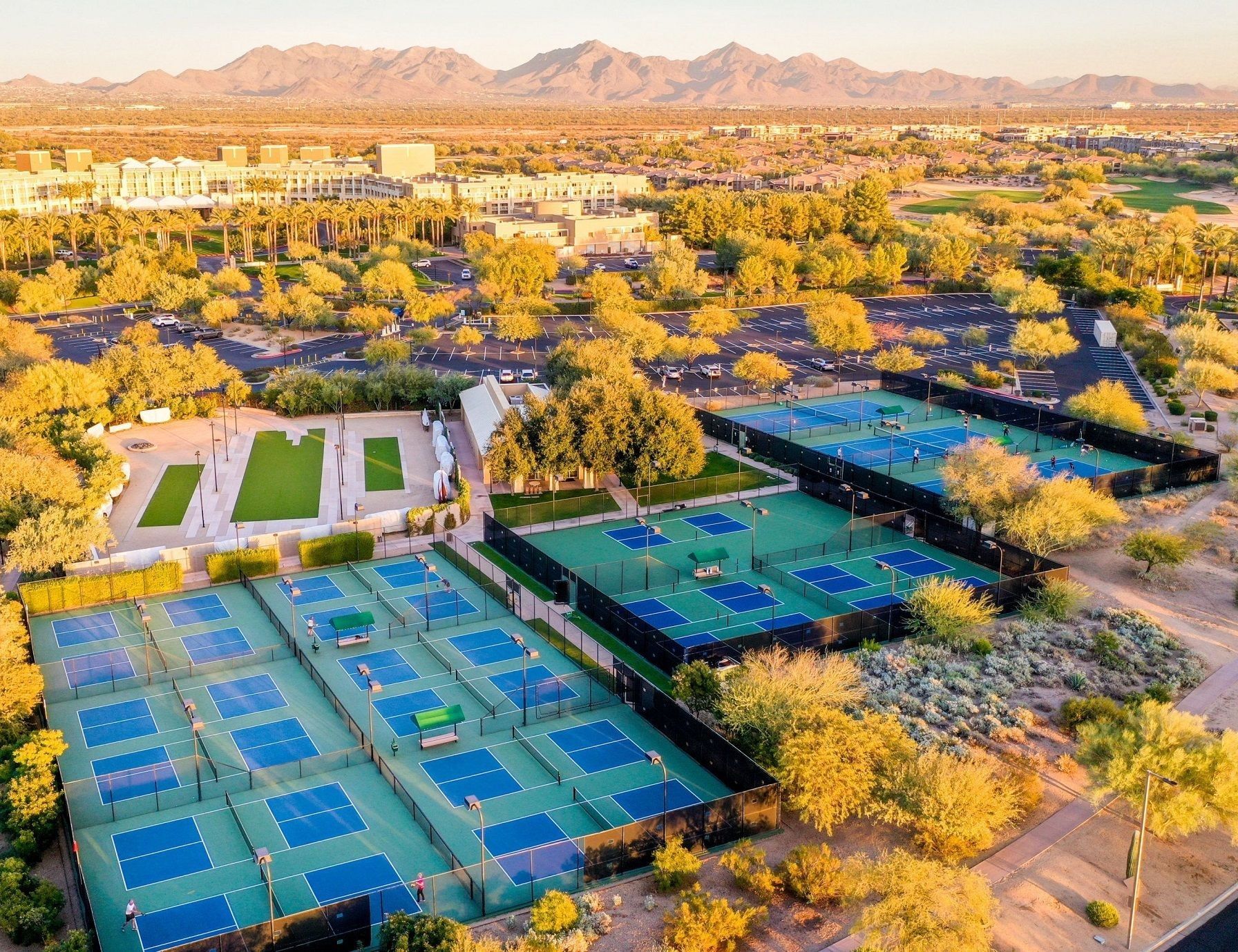 Pickleball Courts from JW Marriot