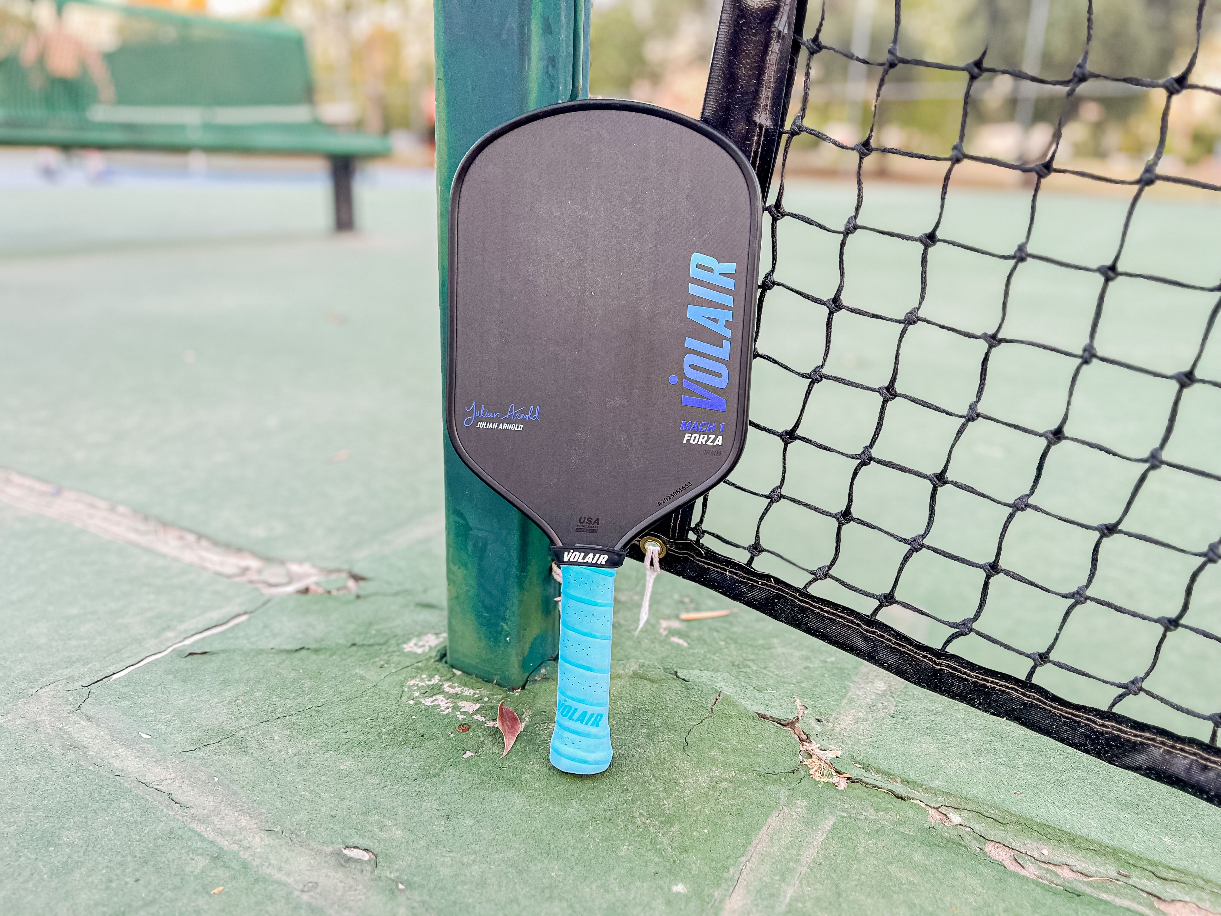 Mach 1 Forza Julian Arnold シグネチャーパドル - カーボンファイバー表面 - 熱成形 - フォーム注入 - スピンパワーコ Used - Tennis Warehouse