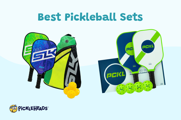 Image of the best pickleball sets, including the SLK Graphite NEO 2.0 and PCKL Starter Bundle