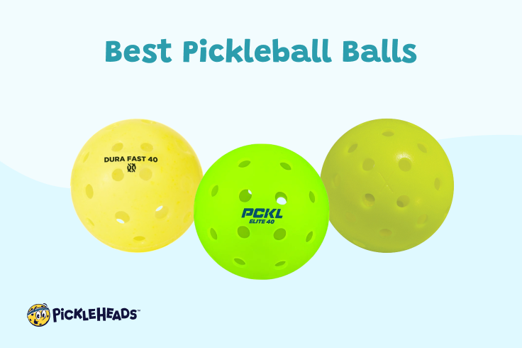 Image of the PCKL Elite 40, Franklin X-40 Outdoor, and ONIX Dura Fast 40 pickleball balls