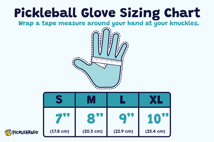 Pickleball Glove Sizing Chart