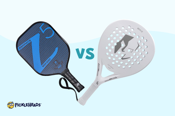 A paddle tennis racket and the ONIX Graphite Z5 pickleball paddle