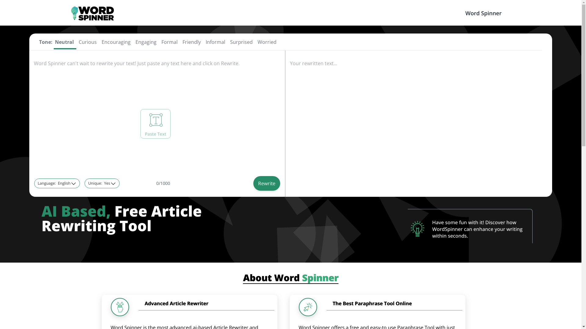 Word Spinner Next.js Blog Example with Sanity