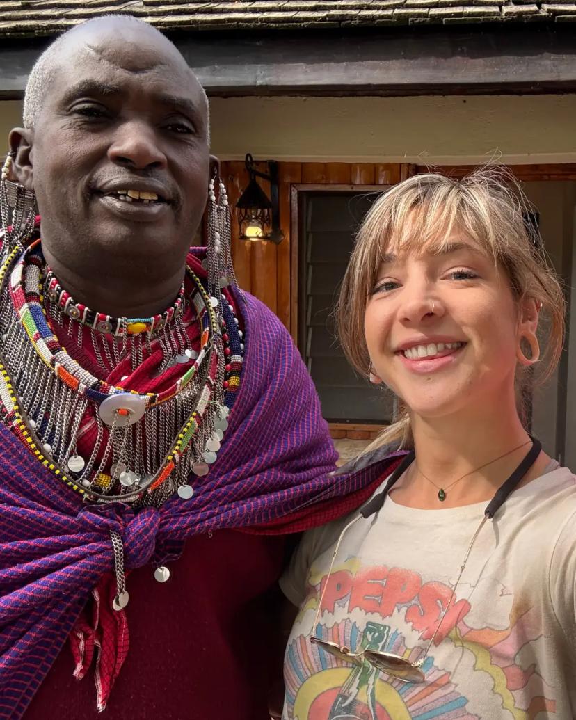 With the locals