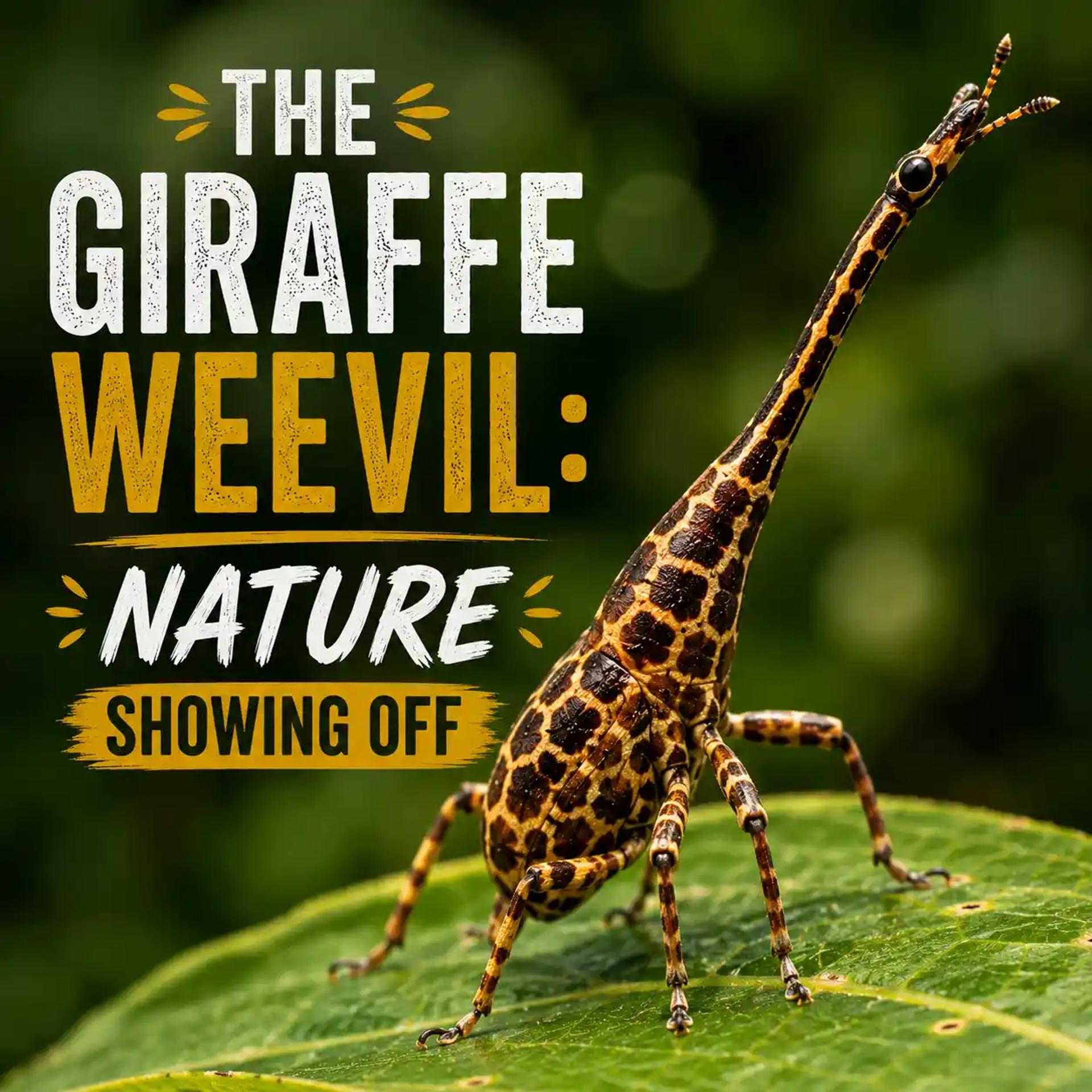 The Giraffe Weevil: Nature Showing Off