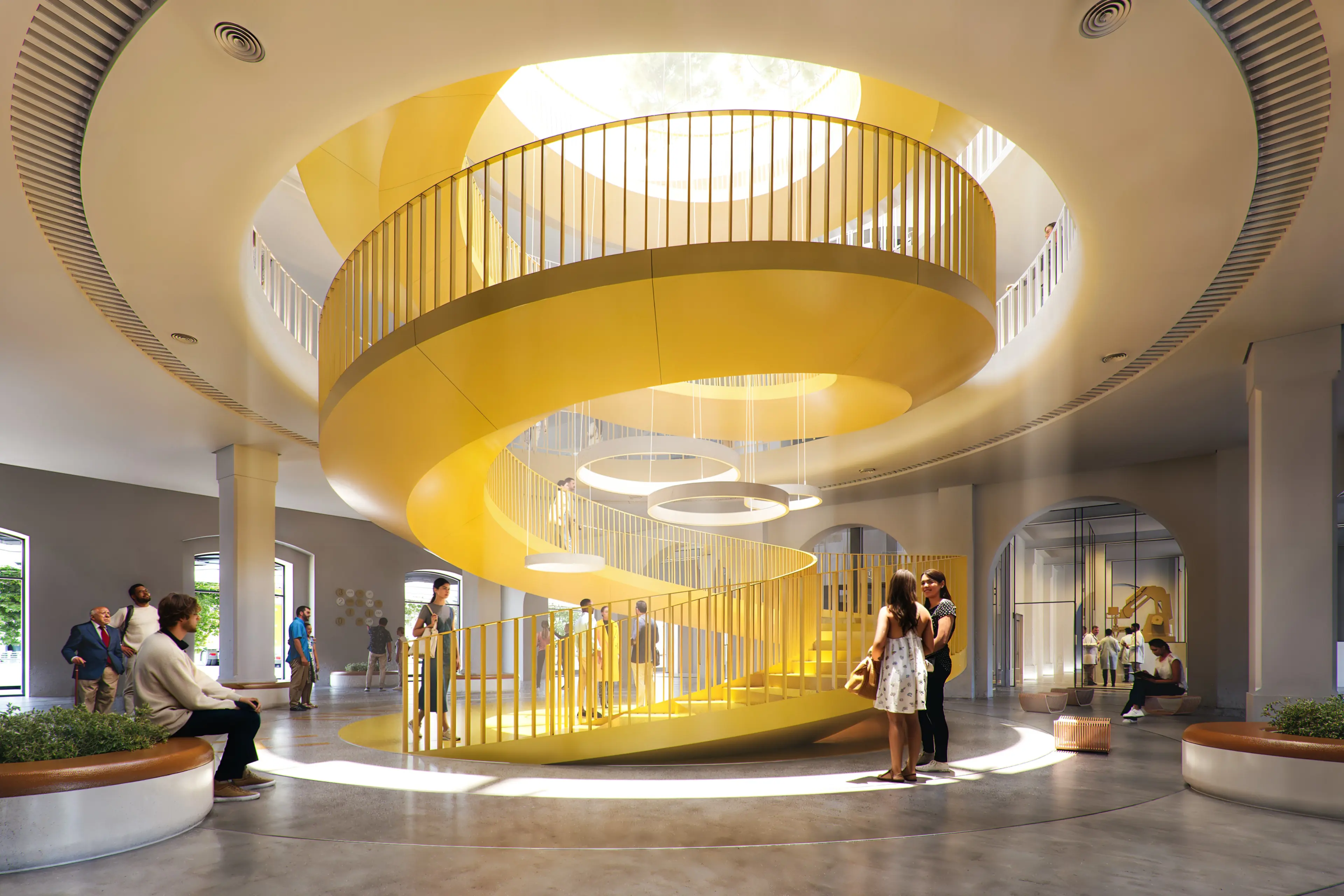 Photograph of the Hangar 21 project