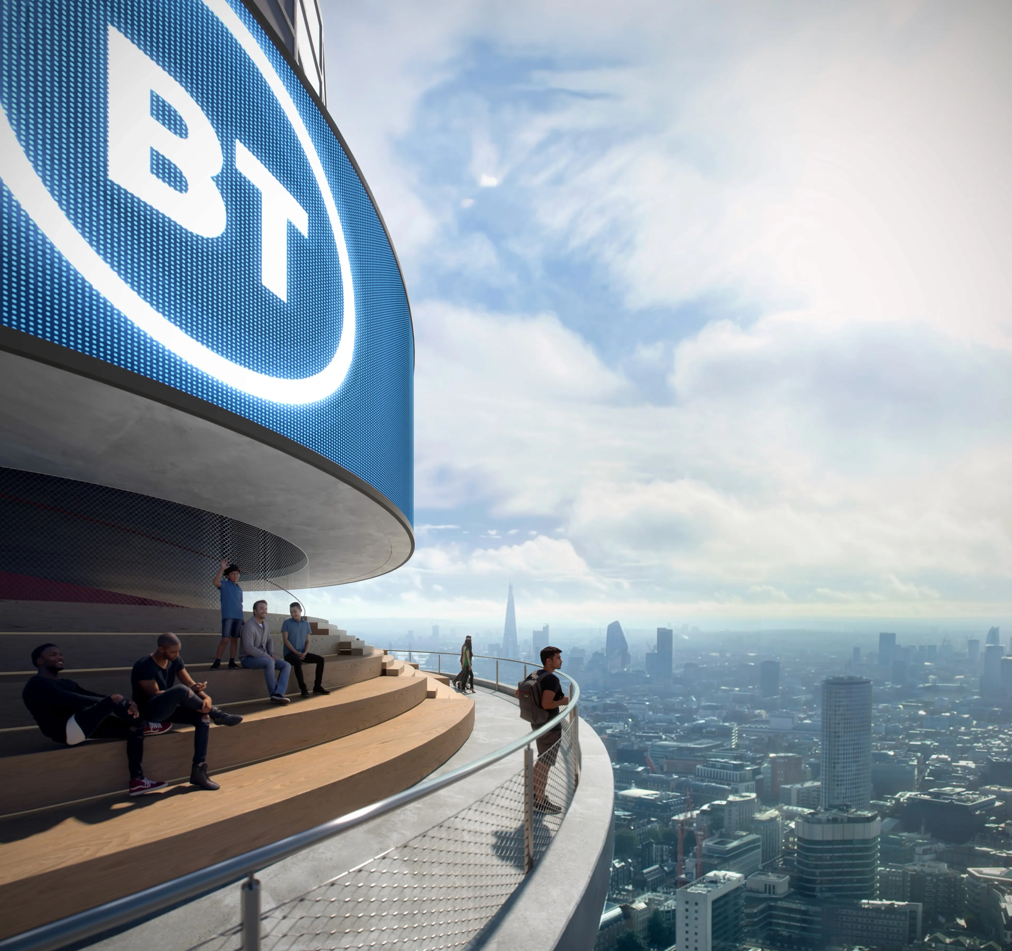 Photograph of the BT Tower Redux project